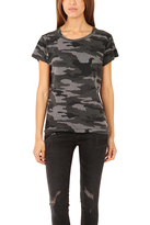 Thumbnail for your product : Current/Elliott Black Camo Tee