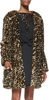 Thumbnail for your product : Nina Ricci Leopard-Print Faux-Fur Jacket