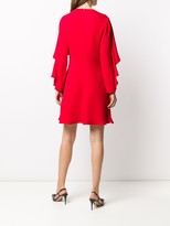 Thumbnail for your product : Valentino Draped Sleeves Mini Dress