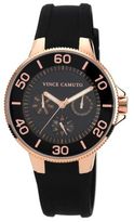 Thumbnail for your product : Vince Camuto Ladies' Rose Gold-Tone & Black Silicon Strap Watch