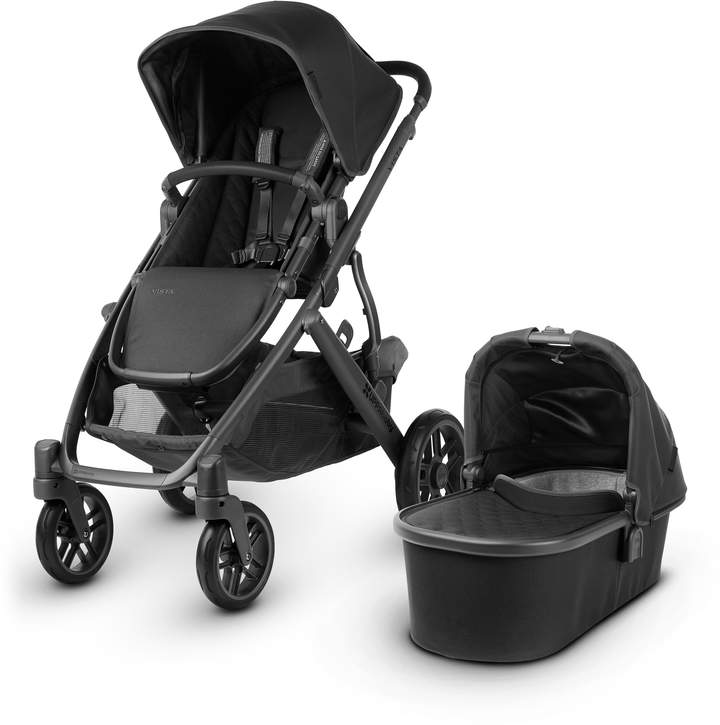 VISTA JACKIE Aluminum Frame Convertible Complete Stroller with Leather Trim