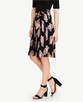 Thumbnail for your product : Ann Taylor Fan Floral Side Tie Pleated Skirt