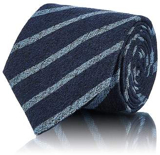 Isaia Men's Striped Silk-Wool Seven-Fold Necktie