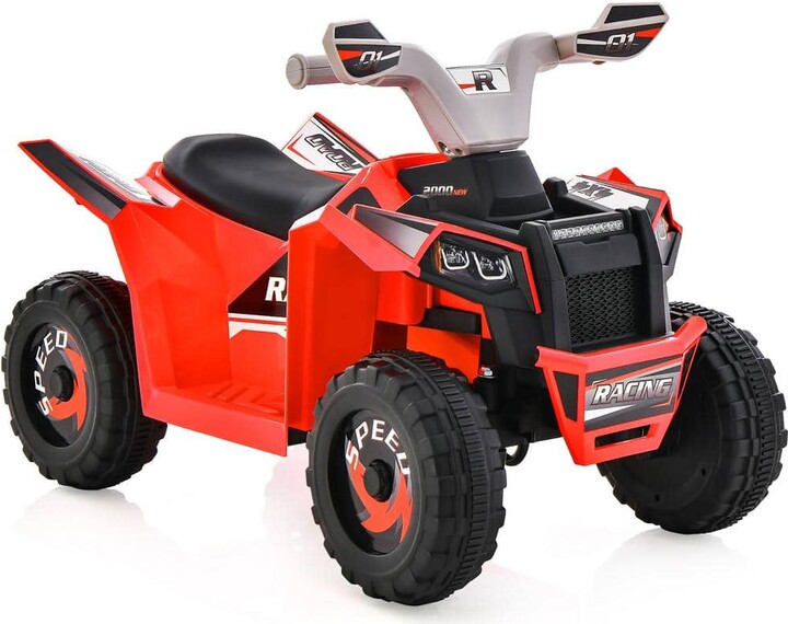 8 in. Kids Electric Ride on ATV Toy 6-Volt Battery Powered Electric Vehicle Toy Direction Control Red