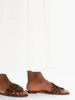 Thumbnail for your product : Gianvito Rossi Leopard Print Suede Slides - Womens - Leopard
