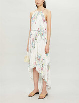 Thumbnail for your product : Ted Baker Floral-print pleated crepe midi dress