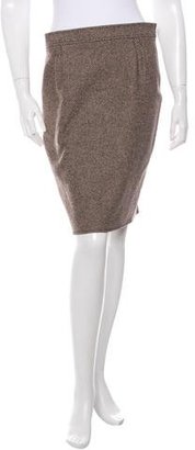 Blumarine Tweed Virgin Wool Skirt