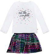 Thumbnail for your product : Kate Spade Cue The Confetti Top W/ Spot-Print Skirt, Size 12-24 Months