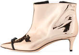 Thumbnail for your product : Marco De Vincenzo Metallic Point-Toe Bow Boot