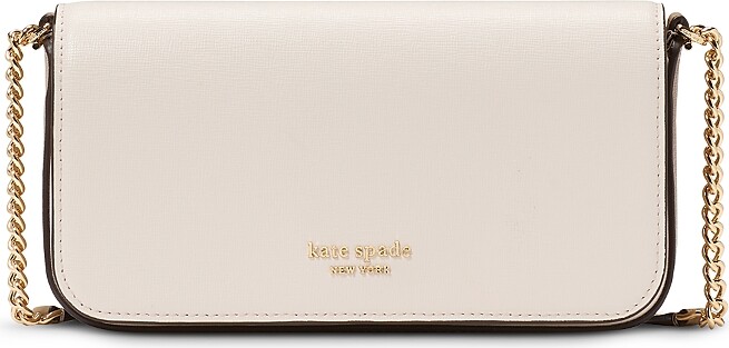 Kate Spade Devin Colorblocked Saffiano Leather Flap Chain Wallet