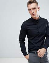 Thumbnail for your product : ASOS Slim Shirt In Black With Button Down Collar