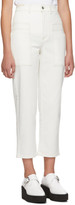 Thumbnail for your product : Stella McCartney White Cropped Jeans