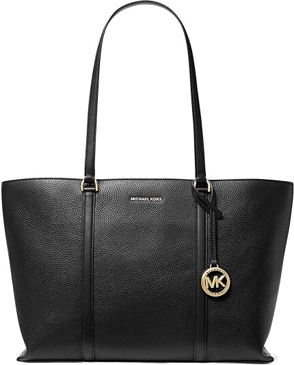 MICHAEL Michael Kors Temple Large Tote Tote Handbags Black, Polyester