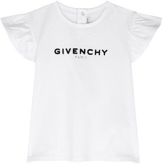 Givenchy White logo cotton T-shirt (12-18 months) - ShopStyle Kids' Clothes