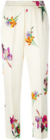 Etro - pantalon crop à fleurs - women - Viscose - 44
