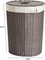 Thumbnail for your product : Container Store Montauk Round Hamper White