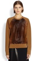 Thumbnail for your product : Reed Krakoff Calf Hair-Front Sweatshirt