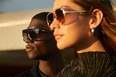 Thumbnail for your product : Quay High Key Bling 55mm Gradient Aviator Sunglasses