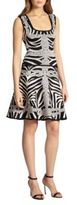 Thumbnail for your product : Herve Leger Sleeveless Jacquard Fit-&-Flare Dress