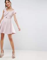 Thumbnail for your product : ASOS Scuba One Shoulder Twist Front Mini Dress