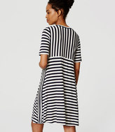 Thumbnail for your product : LOFT Petite Maternity Mixed Stripe Swing Dress
