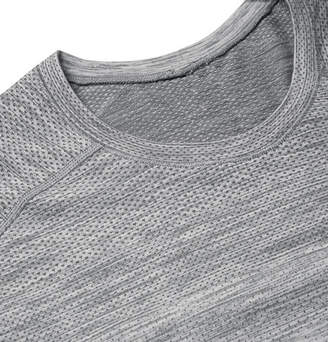 Lululemon Metal Vent Tech Melange Stretch-Jersey T-Shirt - Men - Gray