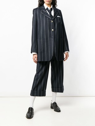 Thom Browne Shadow Stripe Narrow Sack Jacket