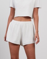 Thumbnail for your product : Bec & Bridge Bec + Bridge - Women's White High-Waisted - Fifi Knit Shorts - Size 12 at The Iconic