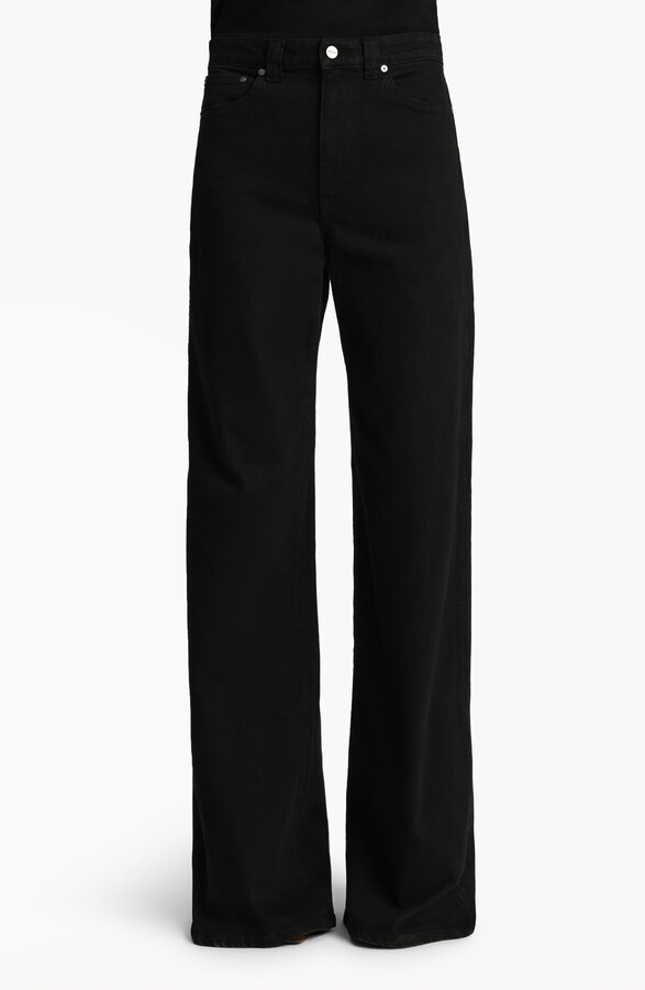 KHAITE Dane High Waist Wide Leg Jeans