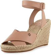 Thumbnail for your product : Tory Burch Bima Leather Wedge Espadrille Sandal