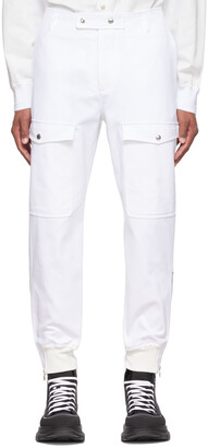 Alexander McQueen White Men's Pants | Shop the world's largest 