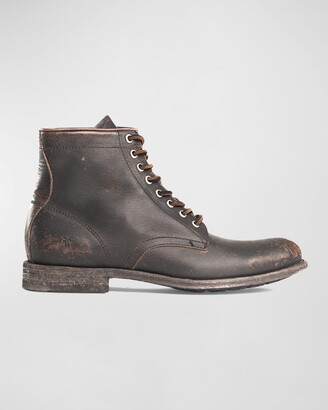 mens tyler burnished leather ankle boots
