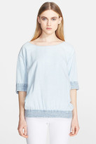 Thumbnail for your product : Theyskens' Theory 'Bascal' Button Back Top