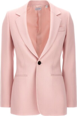 Burberry Women's Pink Jackets | ShopStyle