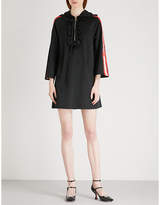 Thumbnail for your product : Gucci Striped-sleeve hooded jersey dress