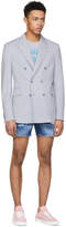 Thumbnail for your product : DSQUARED2 Grey Destroyed Crack Chic Dan T-Shirt