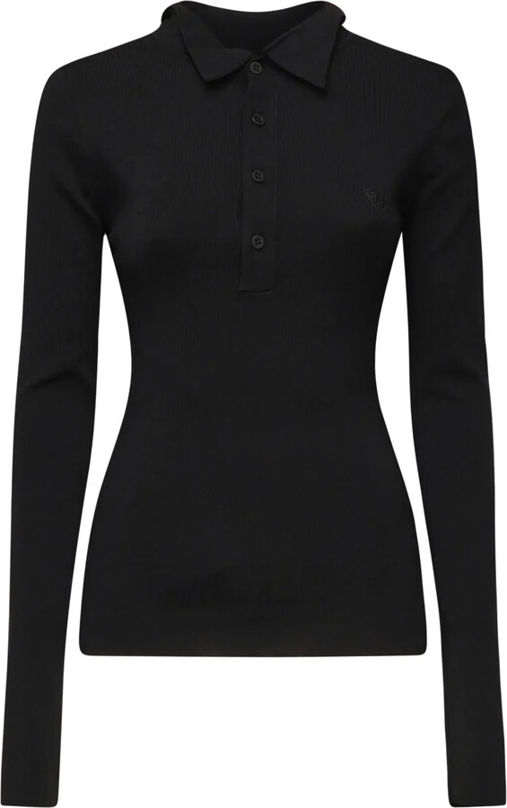 Balenciaga Ribbed Polo Shirt