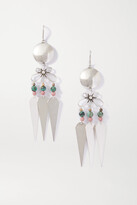 Thumbnail for your product : Isabel Marant Jules Silver-tone Beaded Earrings - one size
