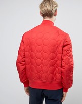 Thumbnail for your product : Converse Quilted Bomber Jacket in Red 10003390-A02