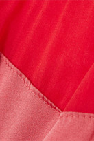 Thumbnail for your product : Araks Net Sustain Aaron Stretch-silk Satin And Tulle Briefs - Red