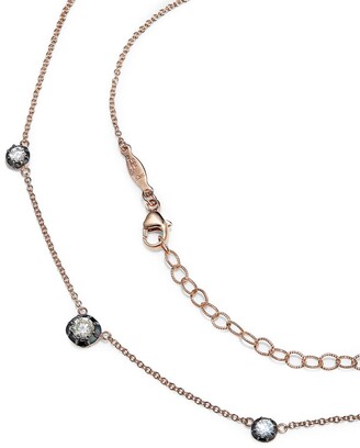 Jacquie Aiche 14kt rose gold and diamond Sophia necklace