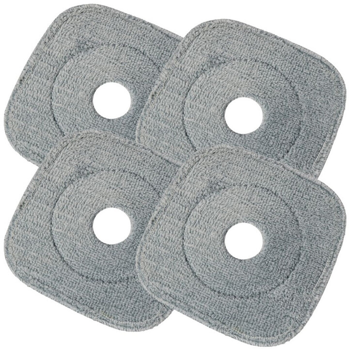 True & Tidy 4-pc Mop Pad Replacement Set for SPIN-800 Mop & Bucket System