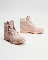 Thumbnail for your product : Timberland Women's Pink Lace-up Boots - 6-Inch Premium Boots - Women's - Size 8 at The Iconic
