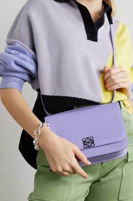 【関税&送料込】Loewe Mauve Goya Shoulder Bag Loewe Goya Leather Shoulder Bag - Purple - ShopStyle