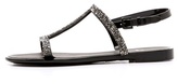 Thumbnail for your product : Stuart Weitzman Teezer Glitter T Strap Jelly Sandals