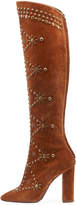 Thumbnail for your product : Saint Laurent Ella Studded Suede Knee Boot