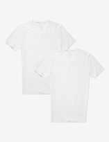 Thumbnail for your product : Tommy John Cotton Basics High V-Neck Stay-Tucked Undershirt 2 Pack