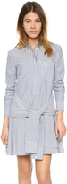 Thumbnail for your product : Derek Lam 10 Crosby Tie Waist Shirtdress
