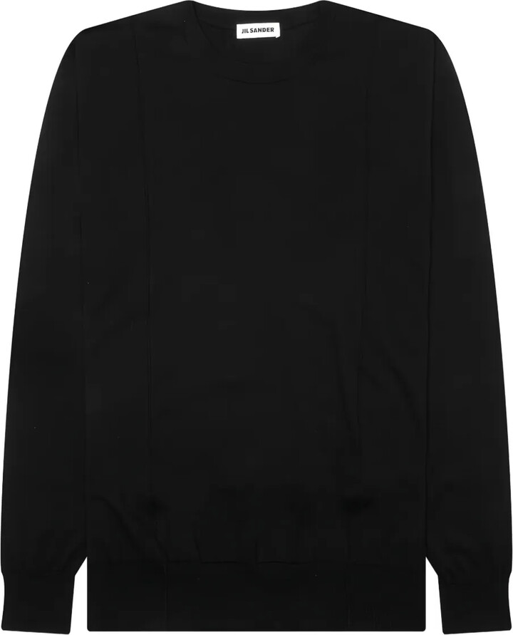 Jil Sander Round-Neck Panelled Sweater