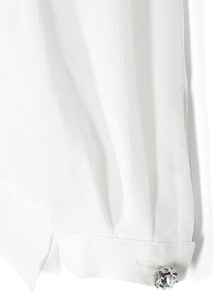 Simonetta TEEN wide-sleeved button-cuffs shirt